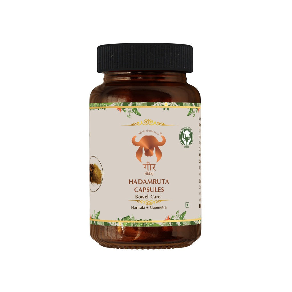 Hadamruta Capsule (60 Capsules) - Bowel Care | Constipation | Helps in detoxification