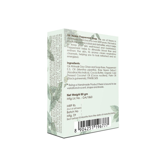 Neem Peppermint Herbal Soap 80g