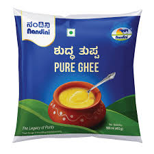 Nandini Pure Cow Ghee Pouch (500 ml)
