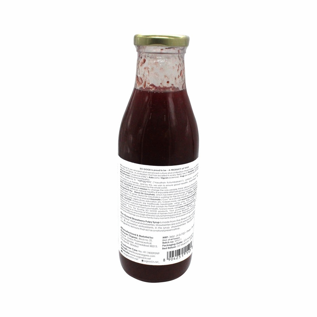 Strawberry Pulpy Syrup 500ml