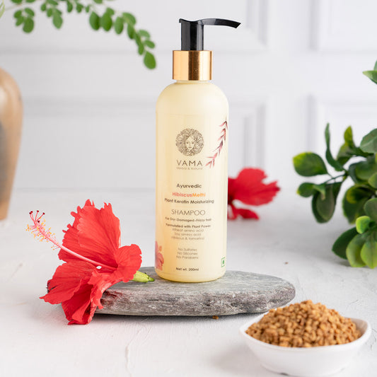 Hibiscus Methi Dry Hair Shampoo 200ml - Dry and Frizzy Hair