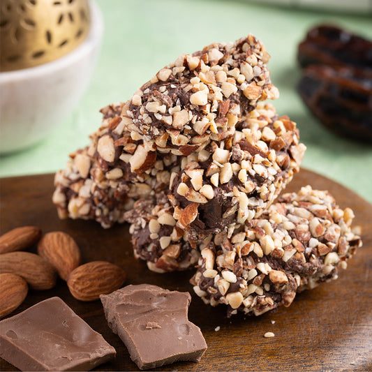 Choco Date Almond Brittle 120gm(6 Pcs)
