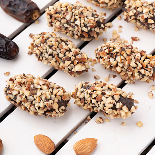 Choco Date Almond Brittle 120gm(6 Pcs)