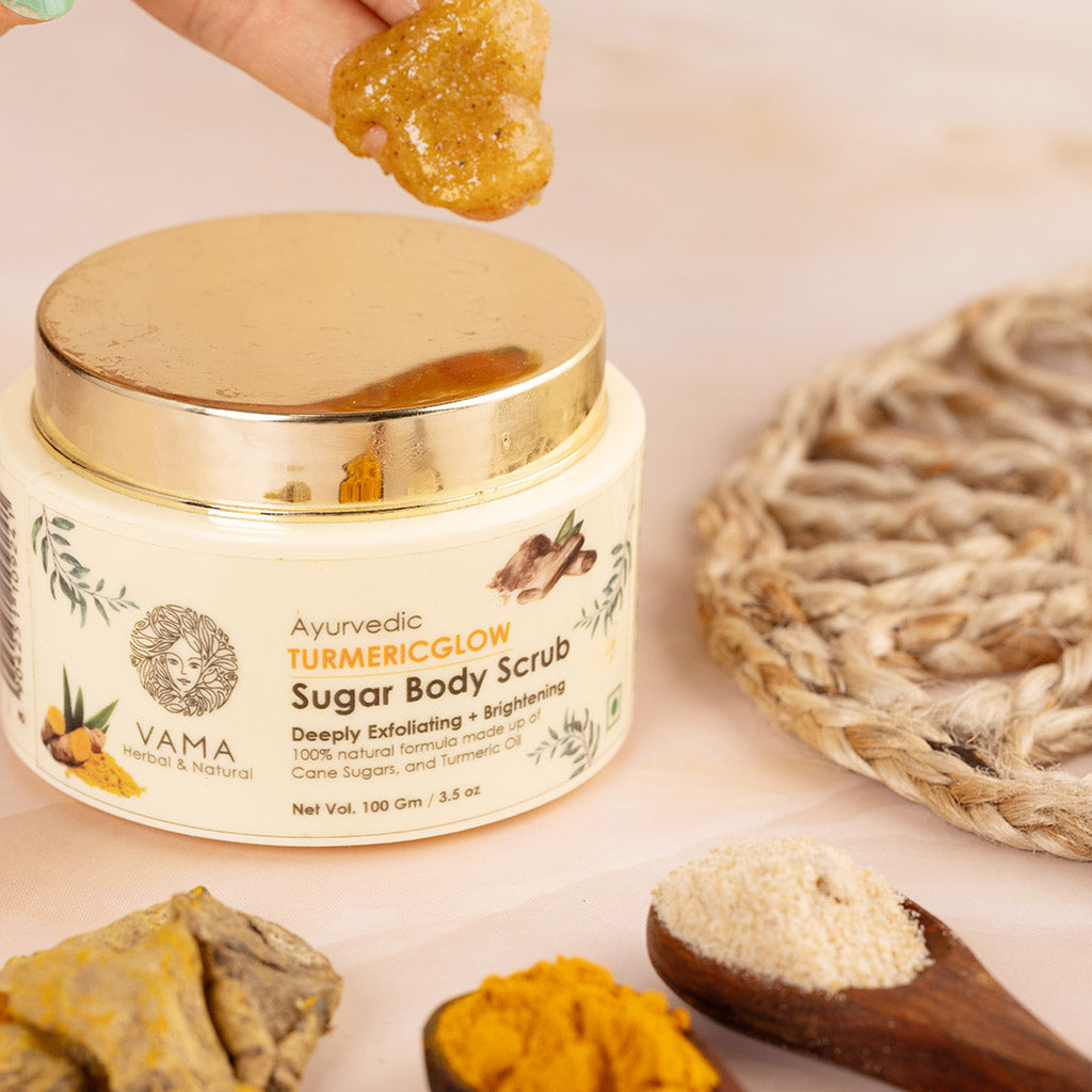 Turmeric Glow Sugar Body Scrub 100gm