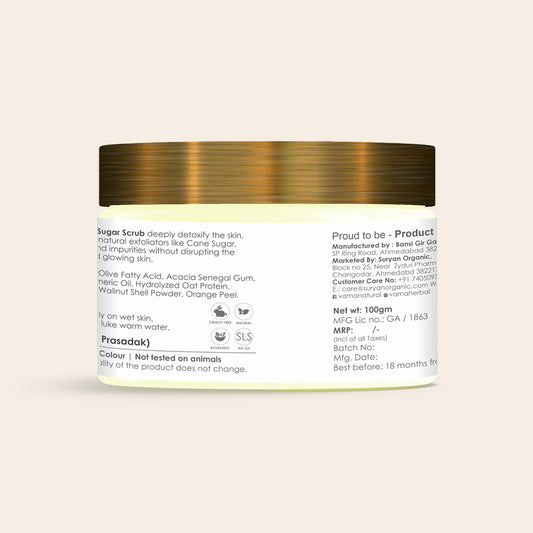 Turmeric Glow Sugar Body Scrub 100gm