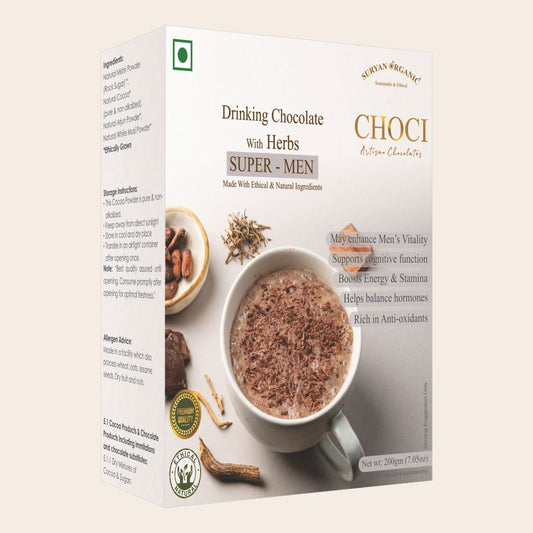 Drinking Chocolate With Herbs Super Men 200gm