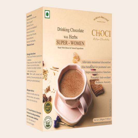 Drinking Chocolate With Herbs Super Women 200gm