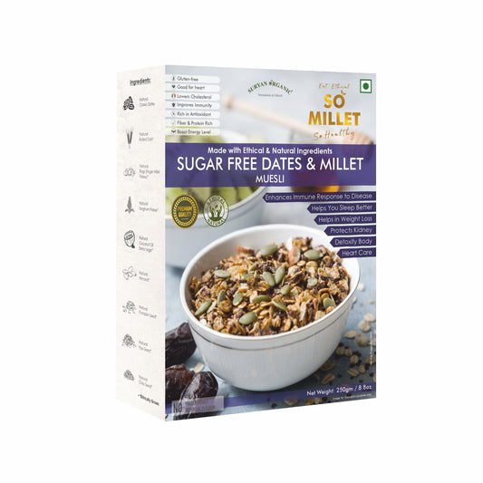 Sugar Free Dates & Millet Muesli 250gm