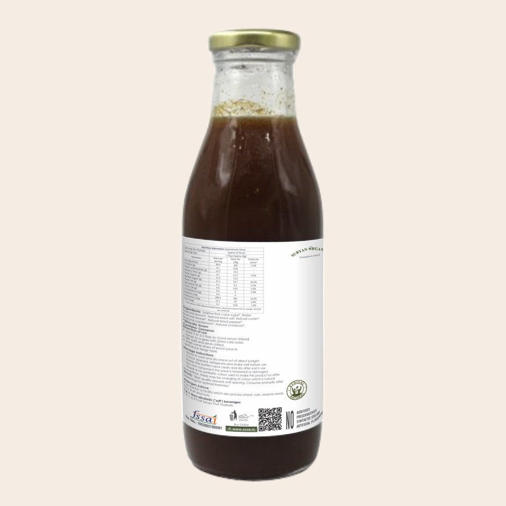 Lemon Shikanji Syrup 500ml