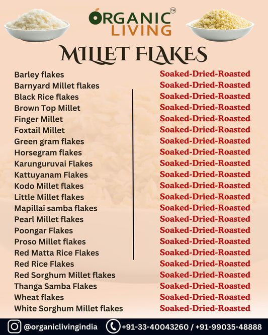Barnyard Millet flakes (Poha) (Soaked-Dried-Roasted) 250 gms