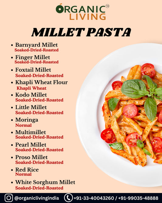 Barnyard Millet Pasta (Soaked-Dried-Roasted) 200 gms