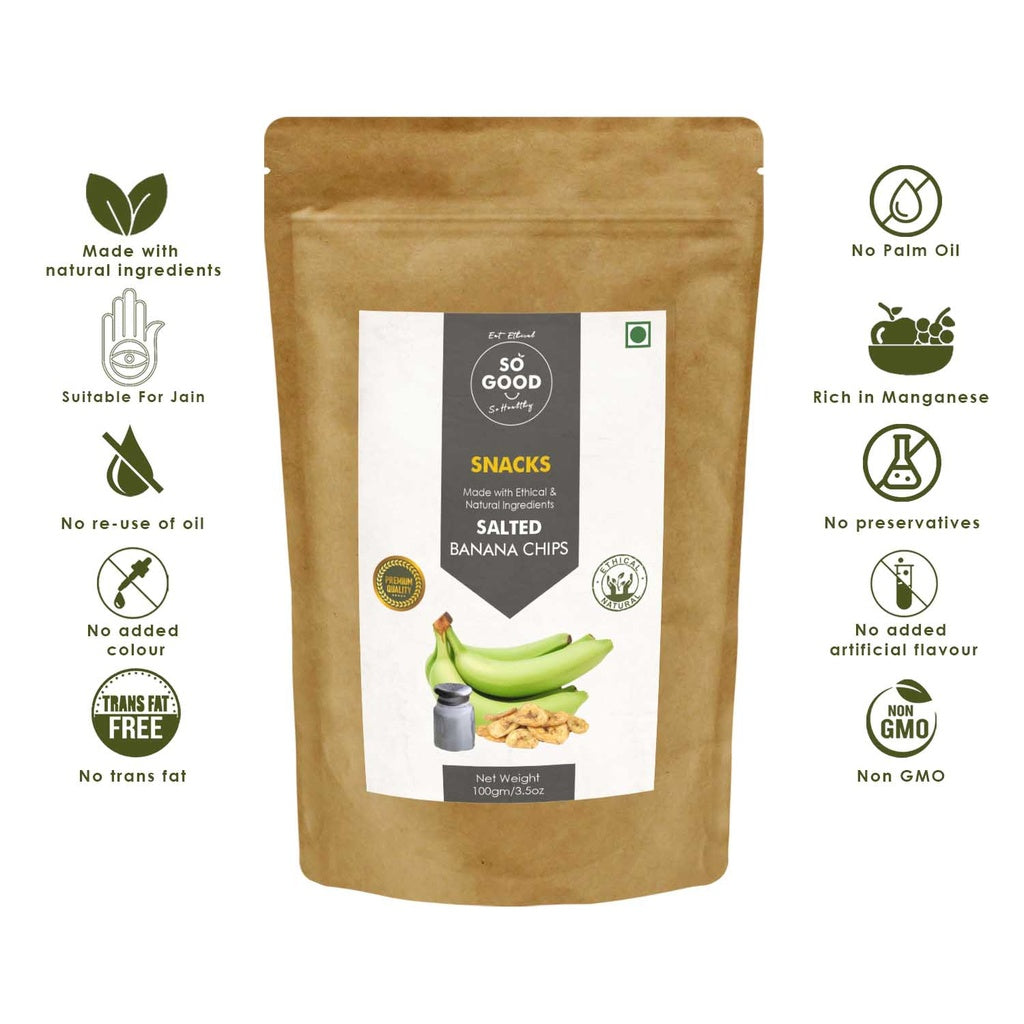 Salted Banana Chips 100gm