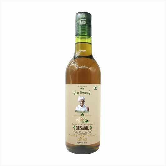White Sesame Oil Cold pressed (Til tel) 1ltr