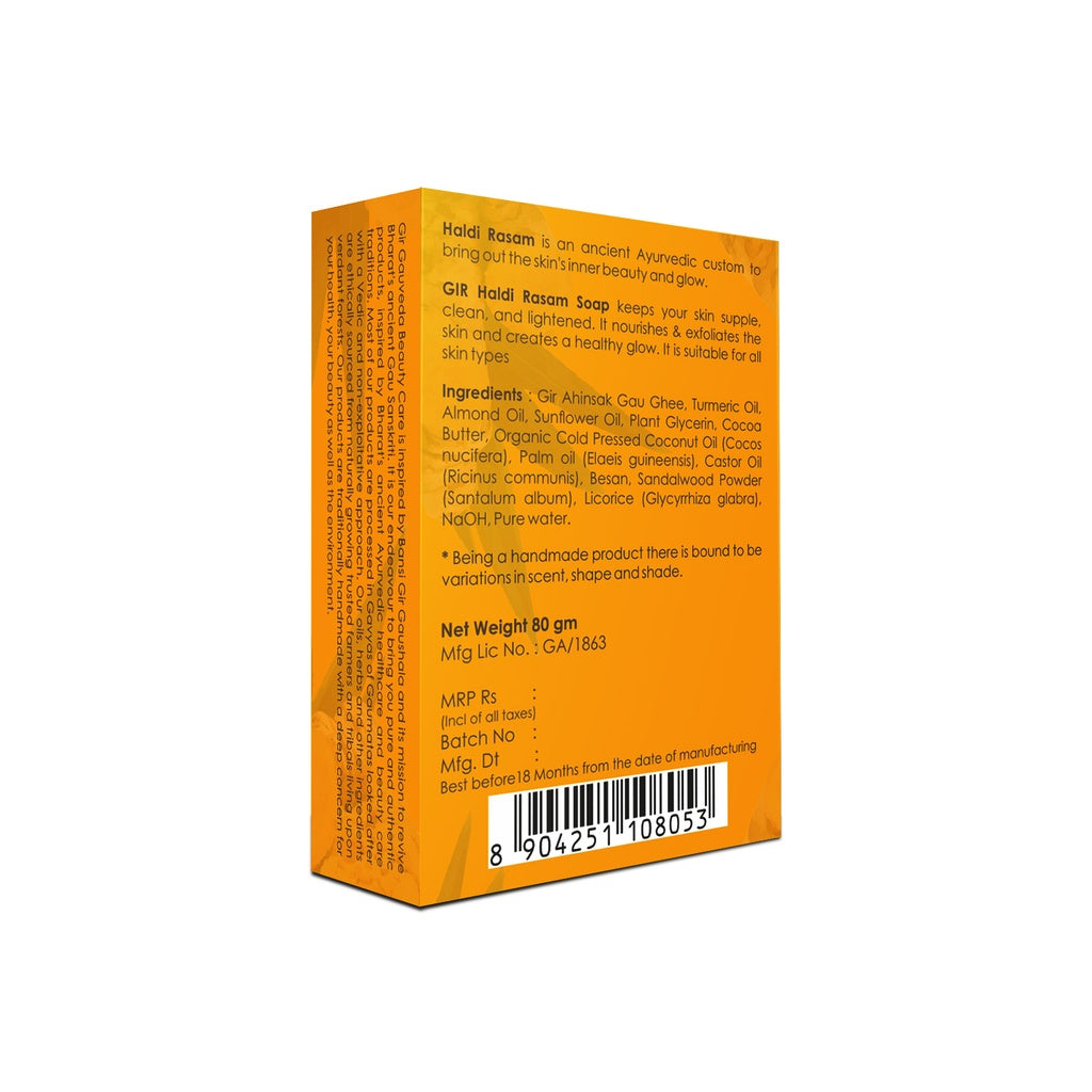 Haldi Rasam Herbal Soap 80g