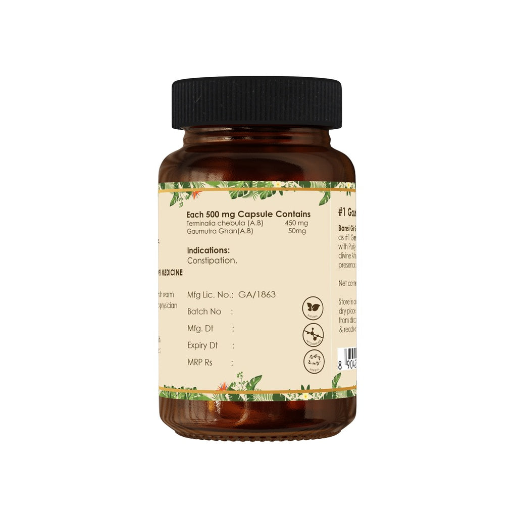 Kabjamruta Capsule (60 Capsules) - Smooth Bowel Movement