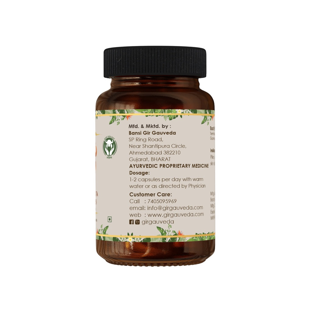 Hadamruta Capsule (60 Capsules) - Bowel Care | Constipation | Helps in detoxification