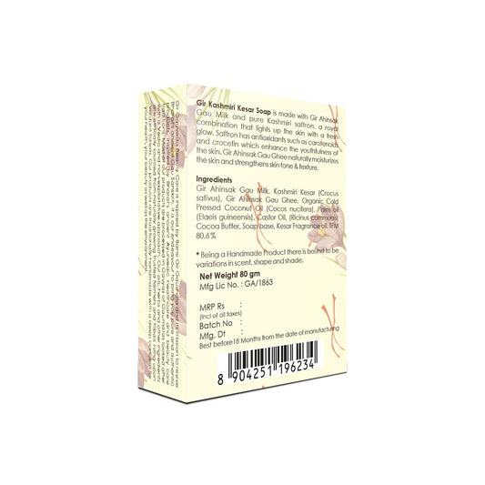 Kashmiri Kesar And Milk Herbal Soap 80g