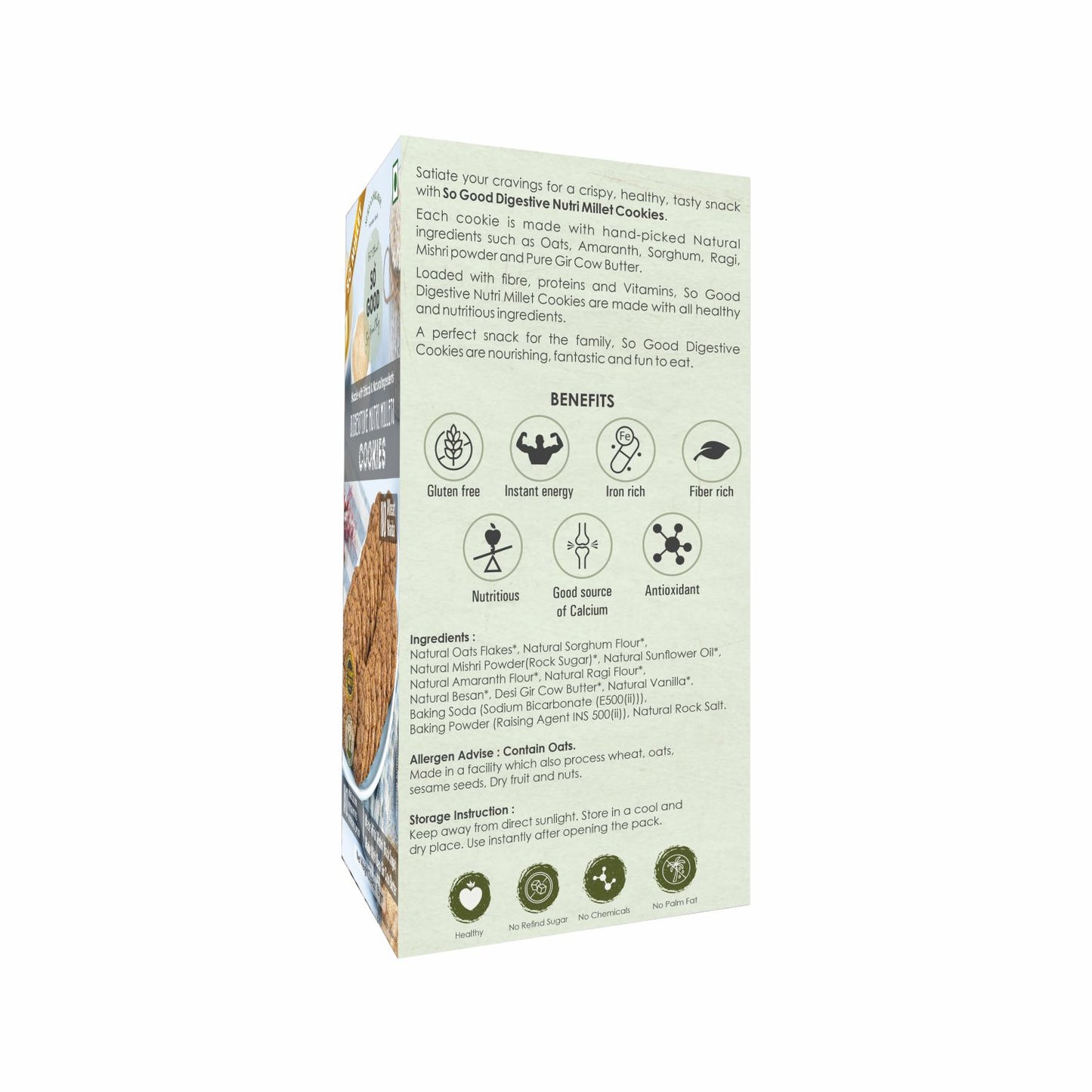 Cocoa Nuts Millets Cookies 75gm