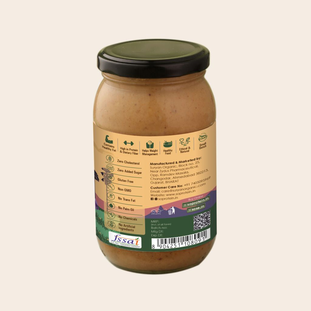 Creamy And Crunchy Jaggery Peanut Butter 375gm