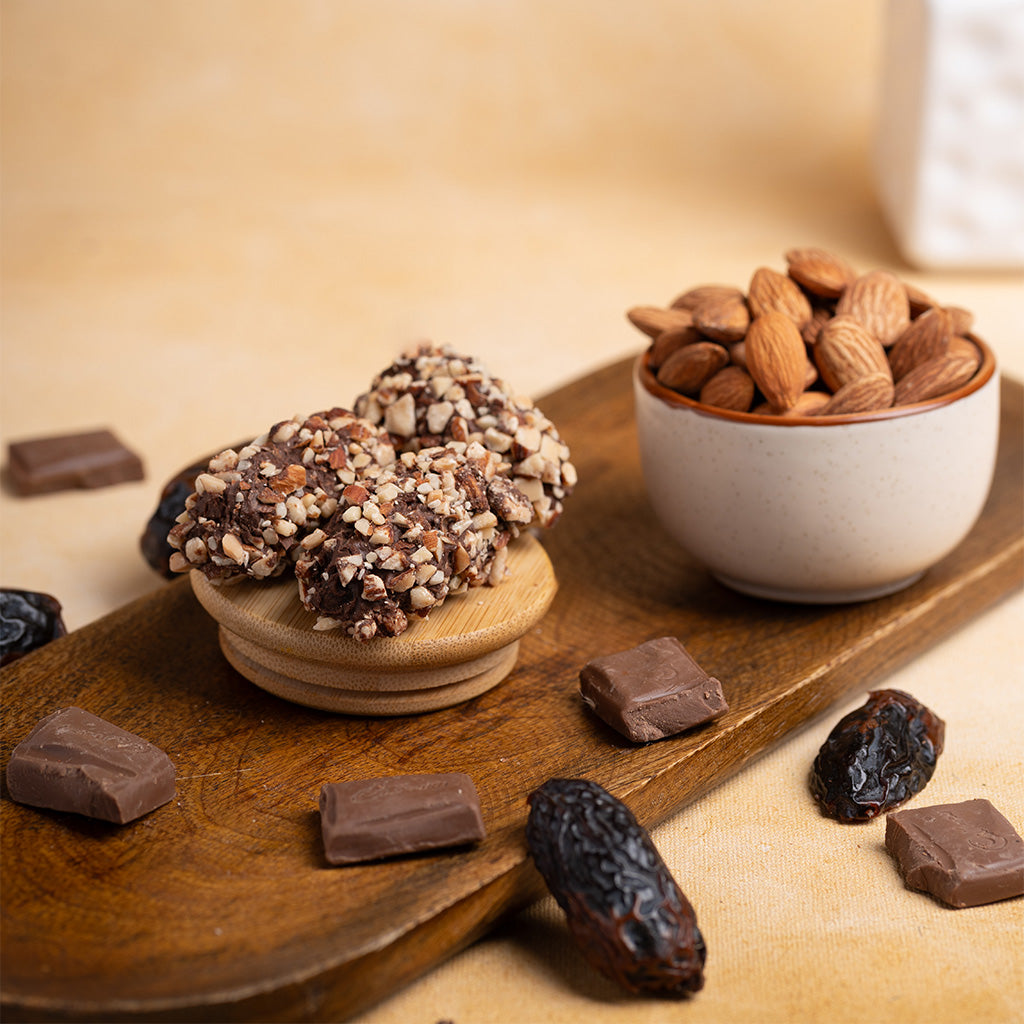 Choco Date Almond Brittle 120gm(6 Pcs)