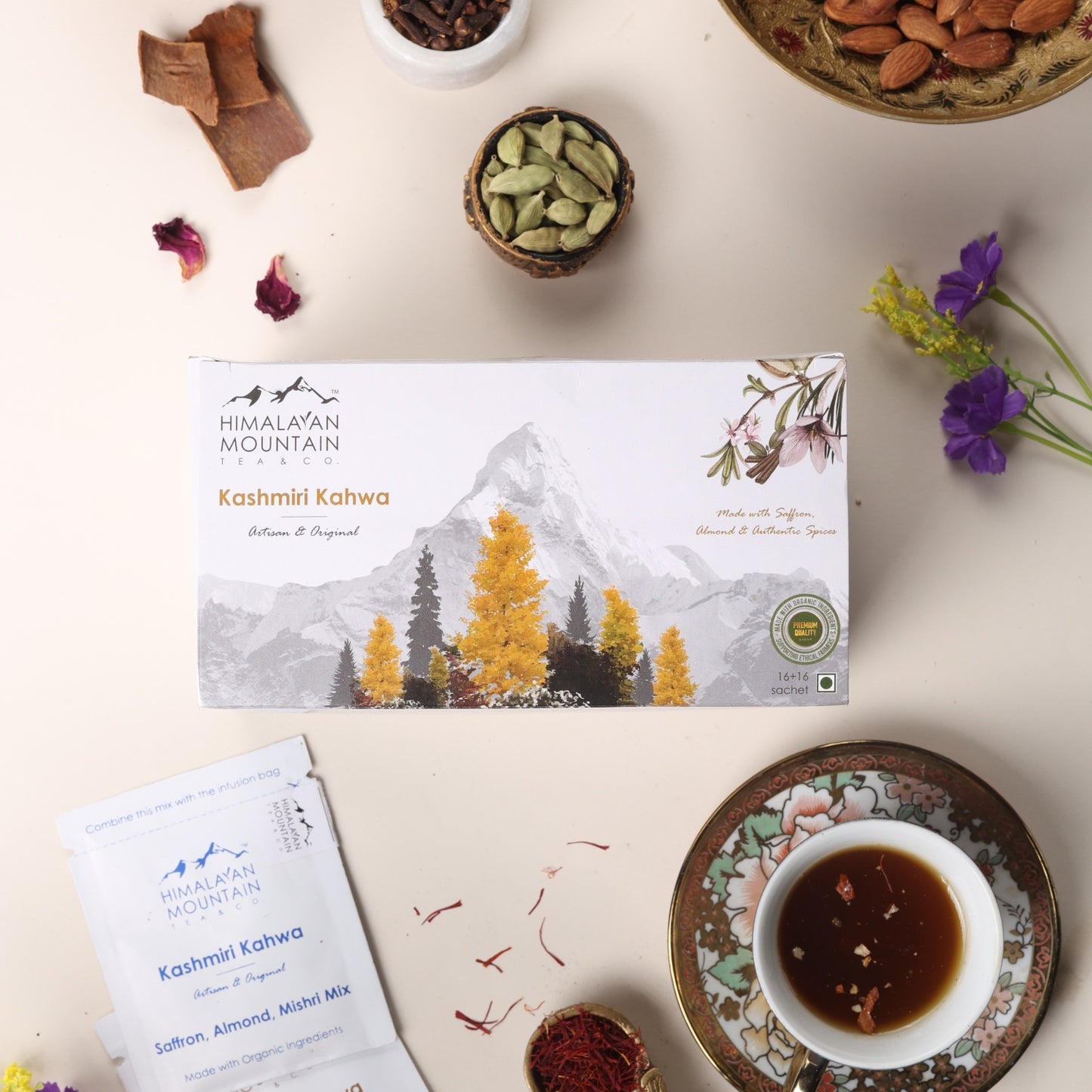 Kashmiri Kahwa Tea Bag 16+16N