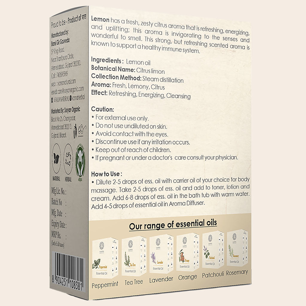 Lemon Essential Oil 10ml