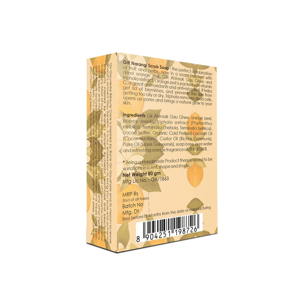 Narangi Scrub Herbal Soap 80g